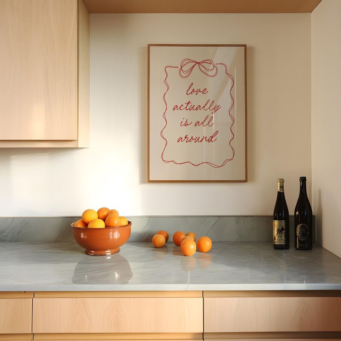 Love Actually Is All Around Art Print, Coquette Decor - Image 3