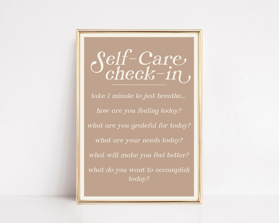 Self Care Poster, Mental Health Office Art Print - Image 2