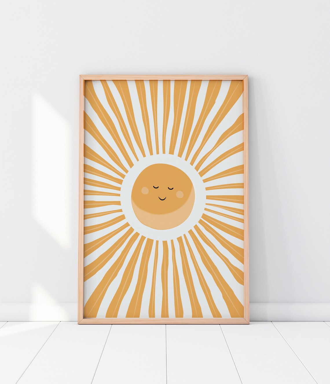 Boho Sun Watercolor Art Print, Nursery Decor - Image 3
