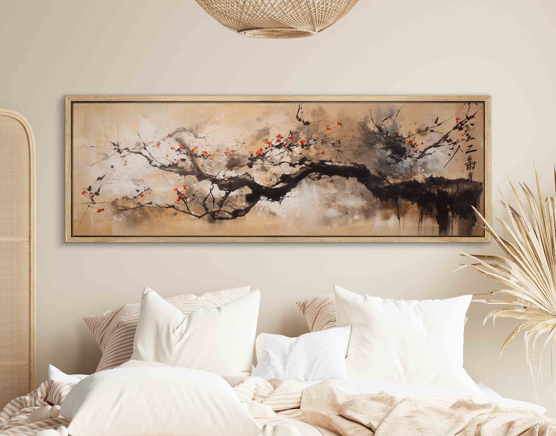 Japanese Wabi Sabi Nature Painting, Art Print - Image 2