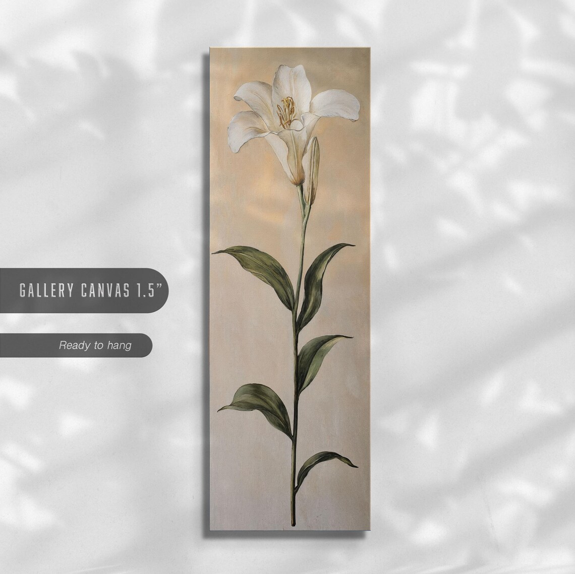 Vintage Botanical Floral Art Print, Vertical Flowers - Image 2