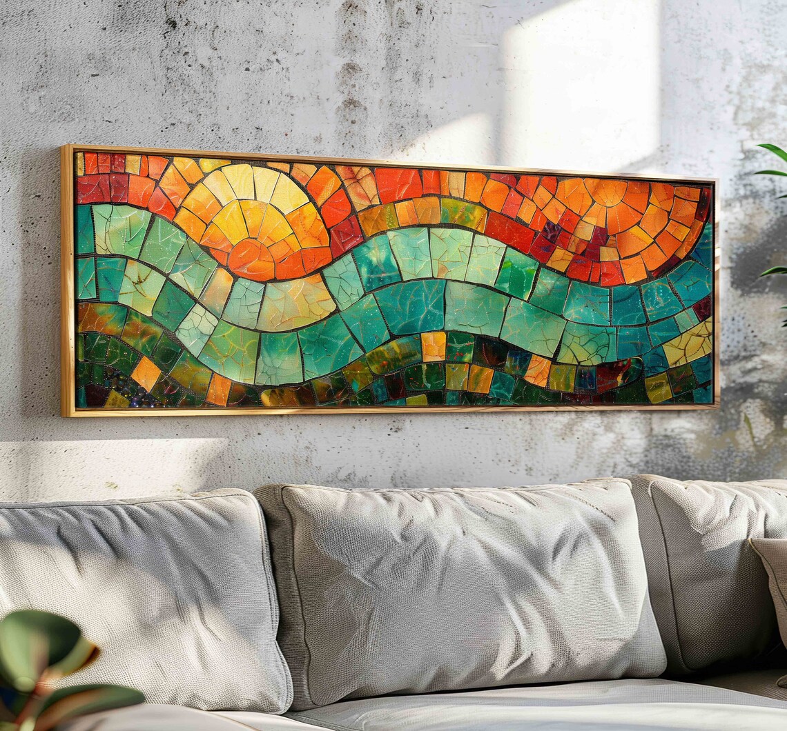 Mid Century Modern Wall Art Print, Boho Decor