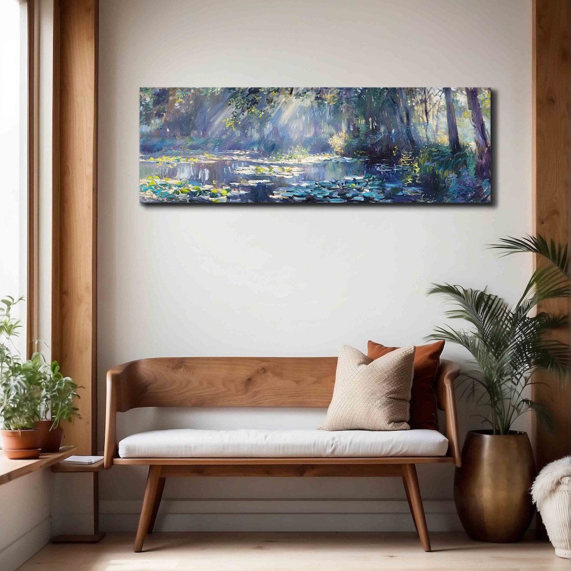 Vintage Nature Art Print, Panoramic Wall Decor - Image 4