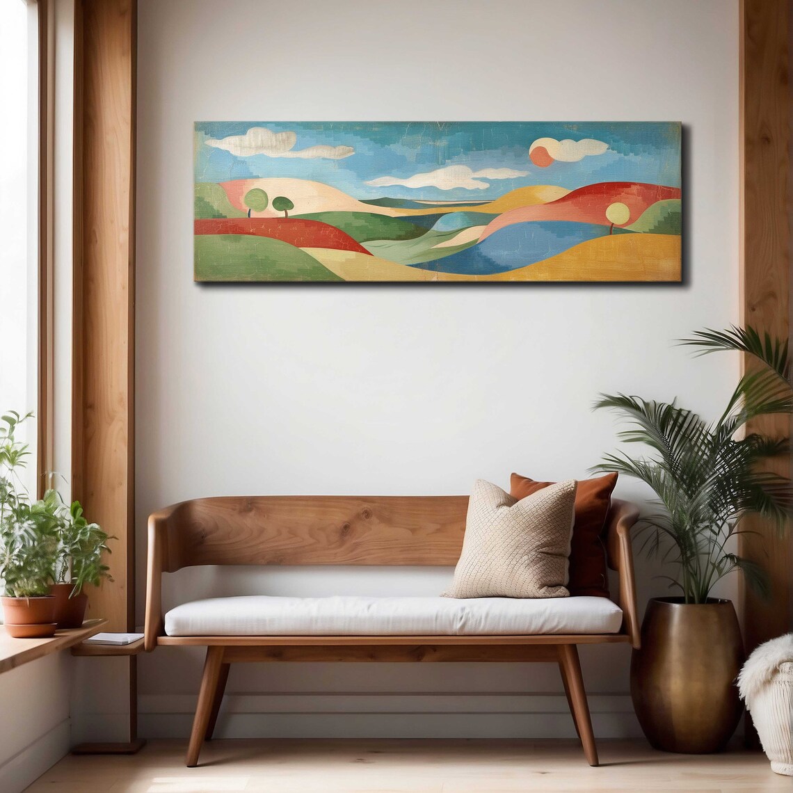 Modern Landscape Art Print, Minimal Boho Decor - Image 4