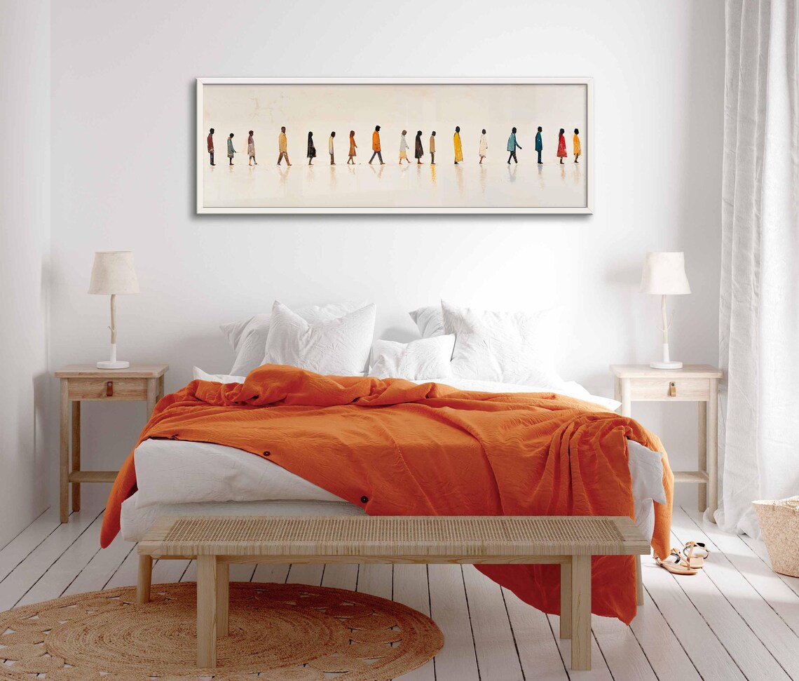 Abstract People Walking, Minimalist Wall Art Print - Image 2