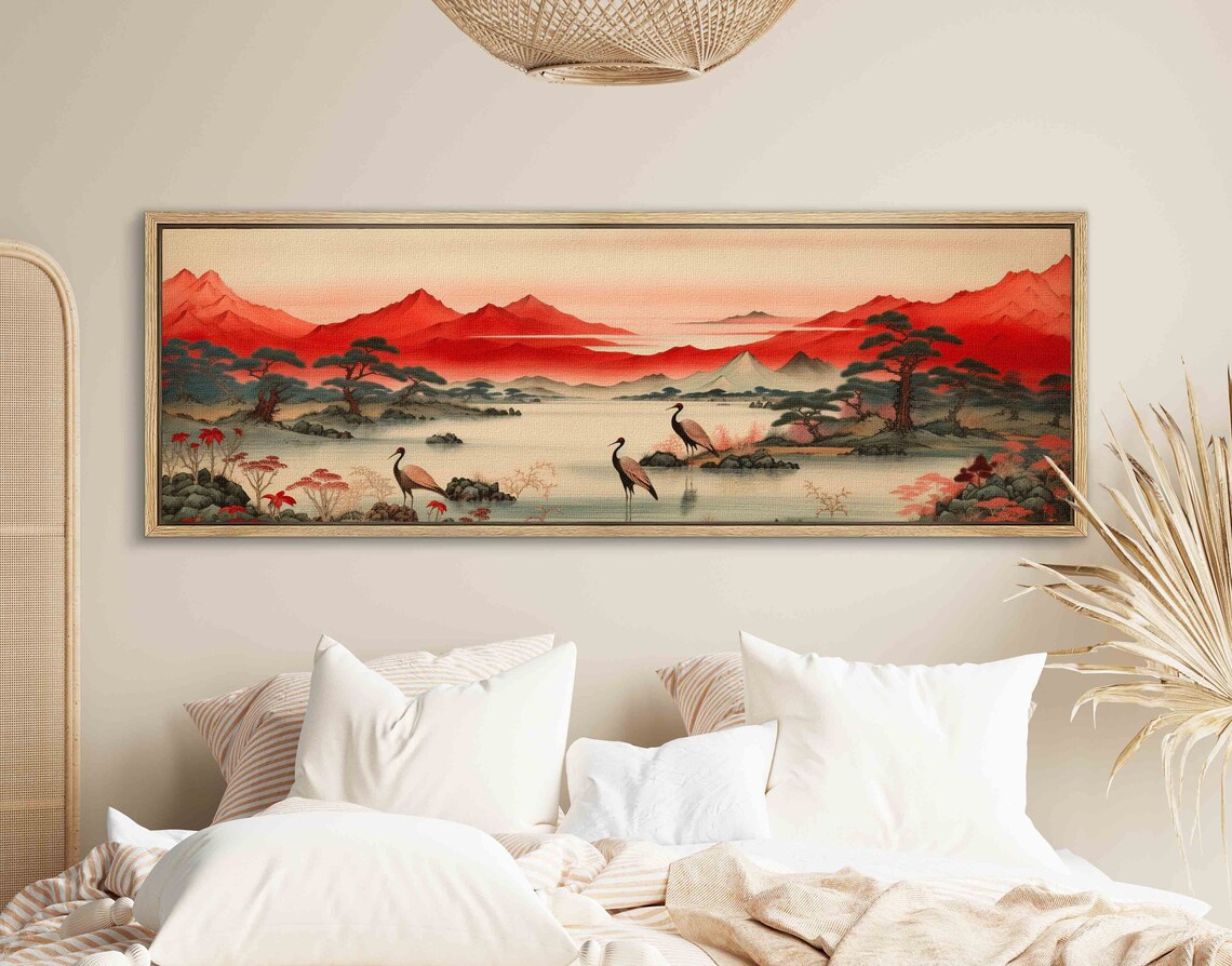 Vintage Japanese Wall Art, Horizontal Art Print - Image 2