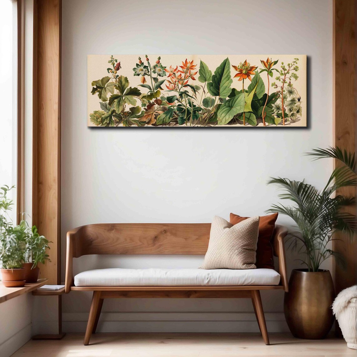Vintage Botanical Floral Art Print, Panoramic - Image 4