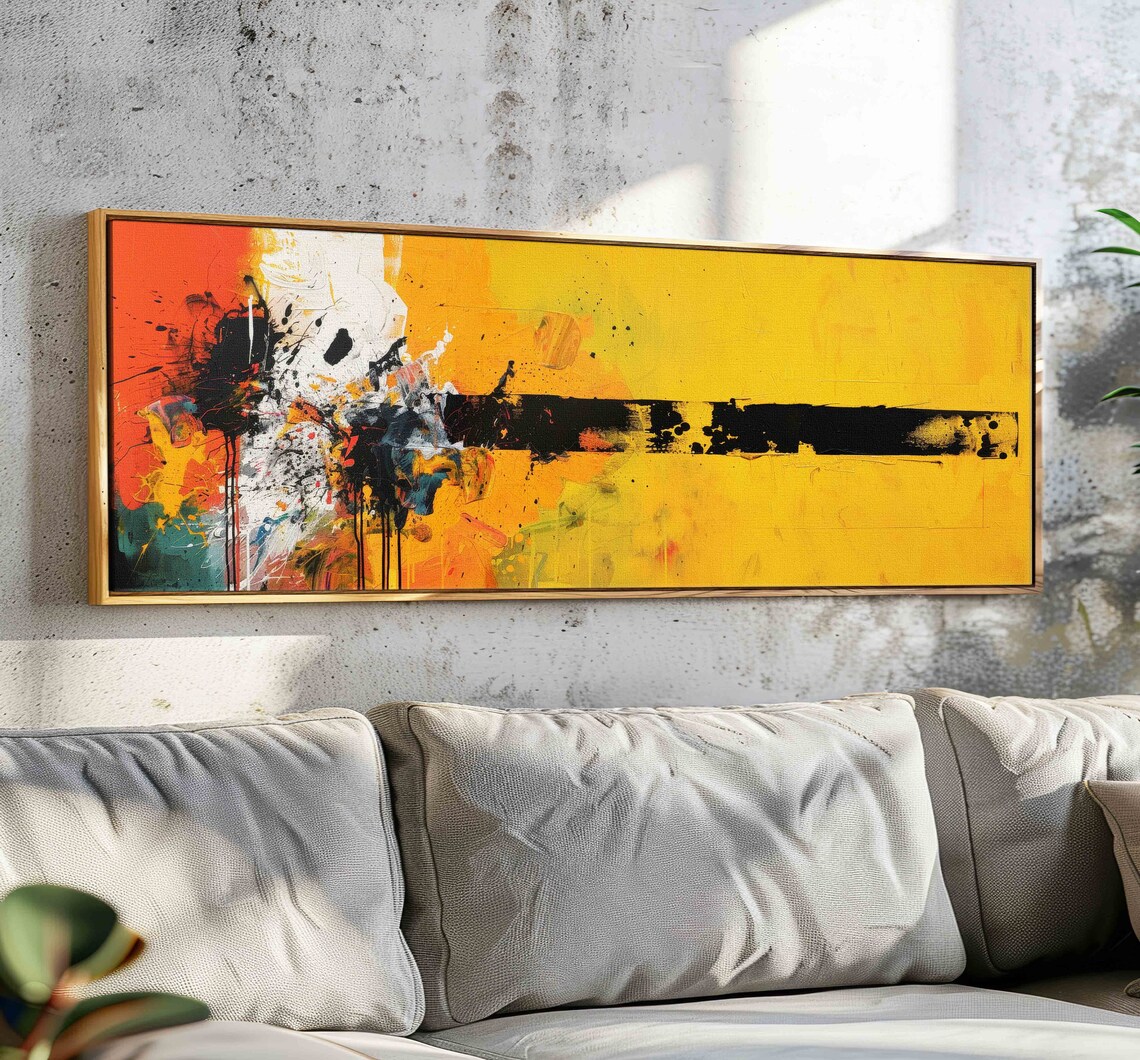 Abstract Geometric Wall Art, Panoramic Art Print