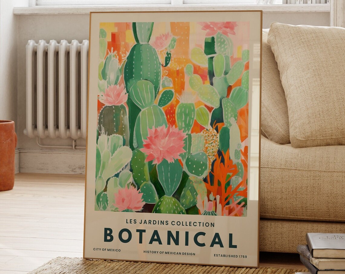 Cactus Print, Botanical Illustration Art Print