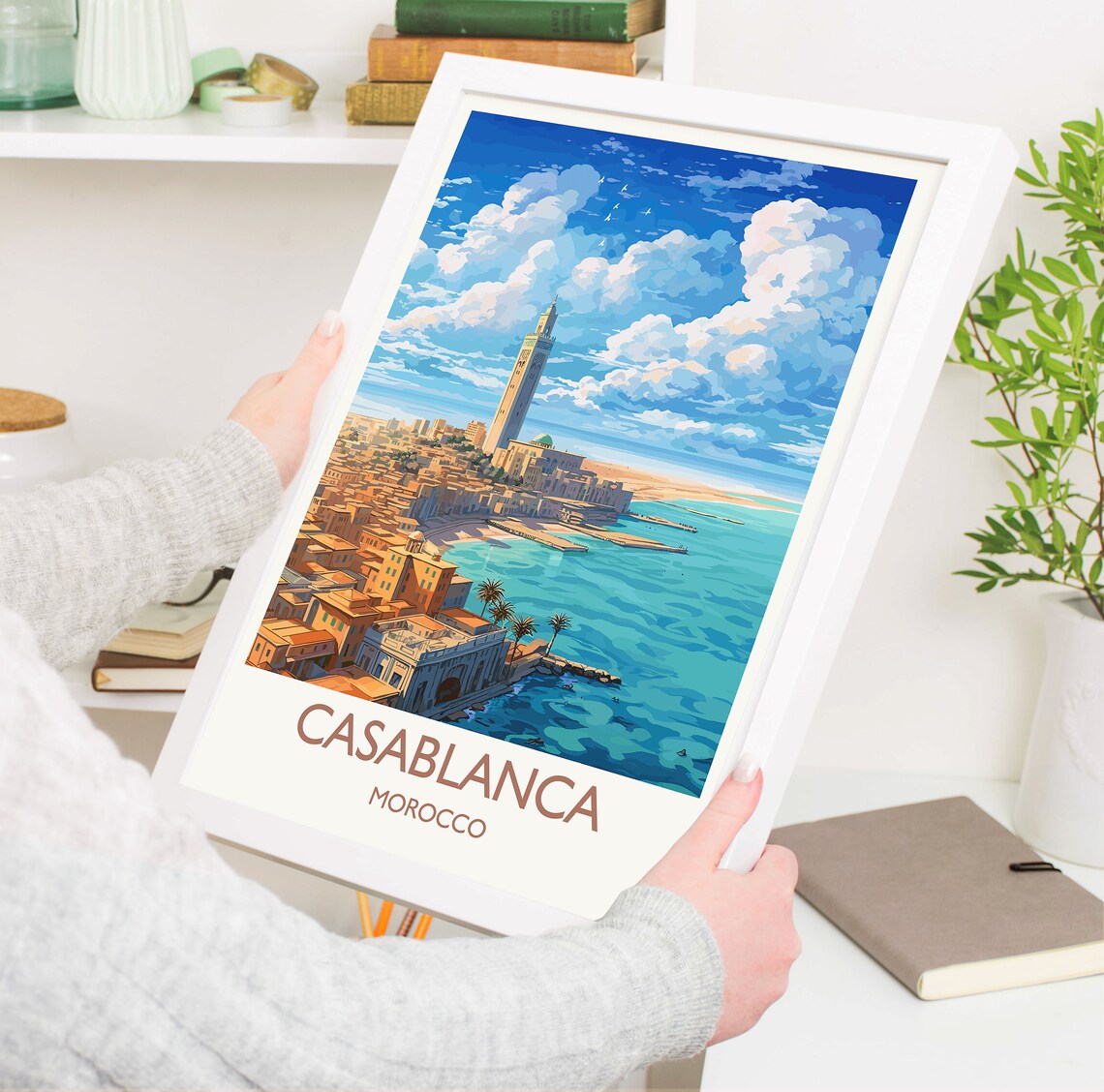 Casablanca Travel Poster, Morocco City Art Print - Image 5