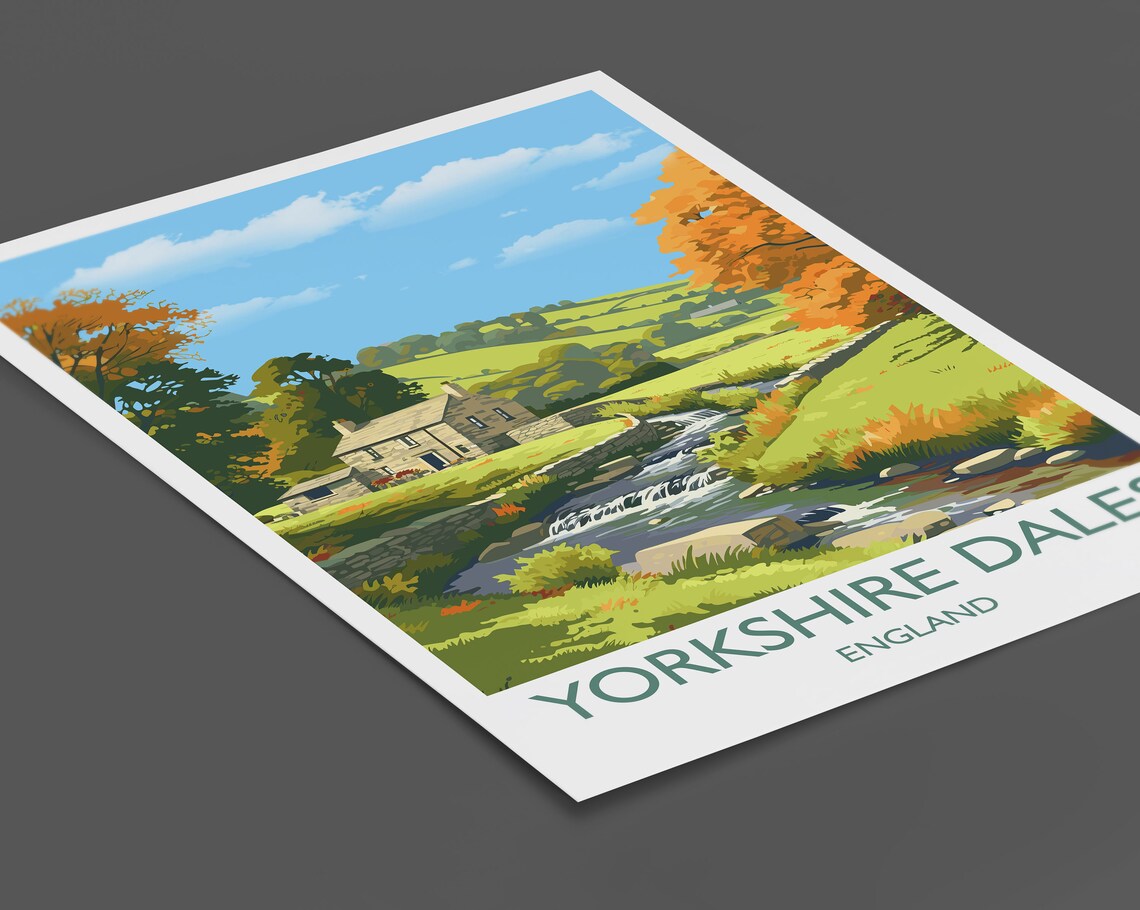 Yorkshire Dales Gift Wall Art Print - Image 2