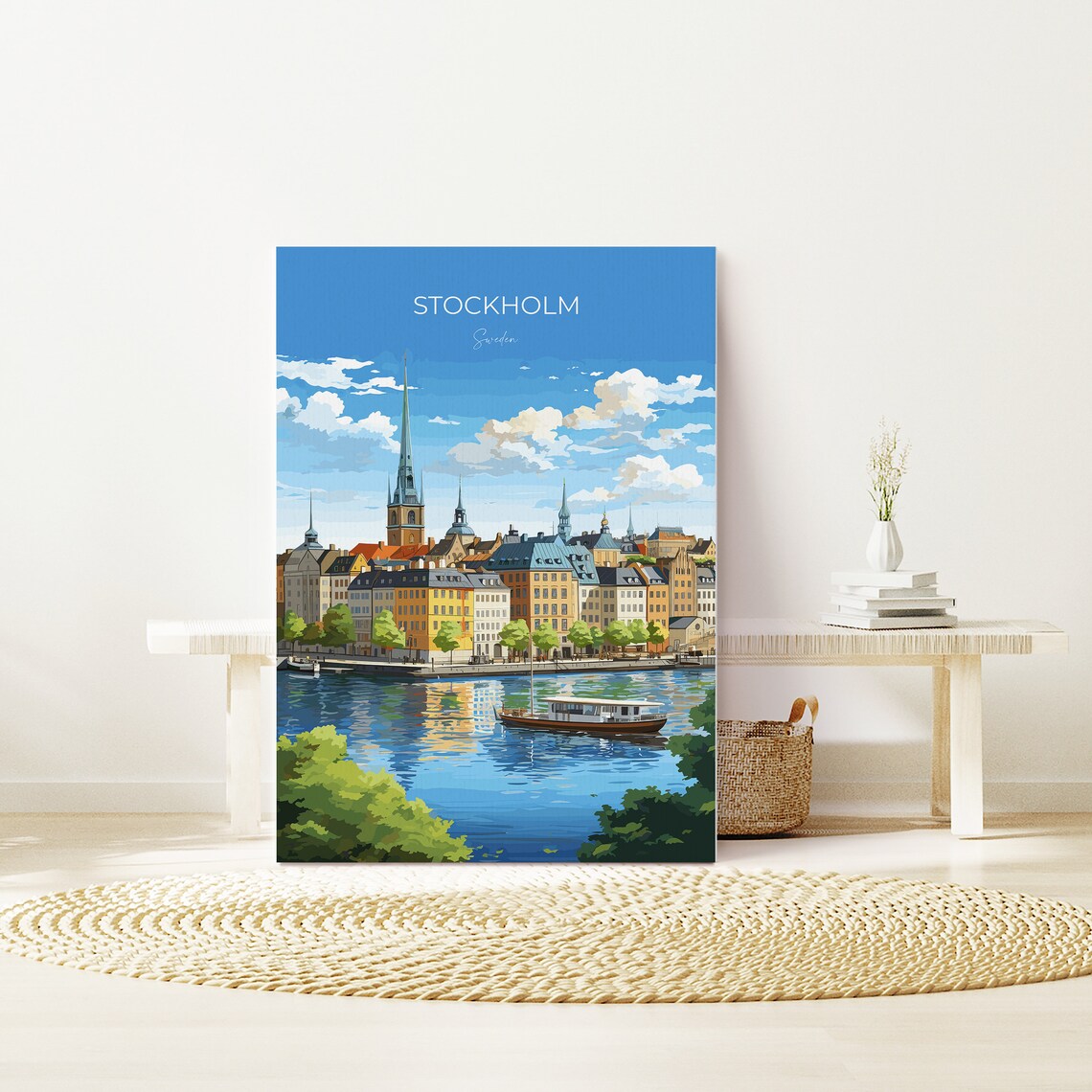 Stockholm Travel Poster, Sweden Wall Art Print - Image 2