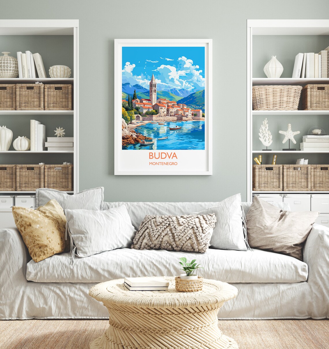 Budva Travel Poster, Montenegro Europe Art Print - Image 4