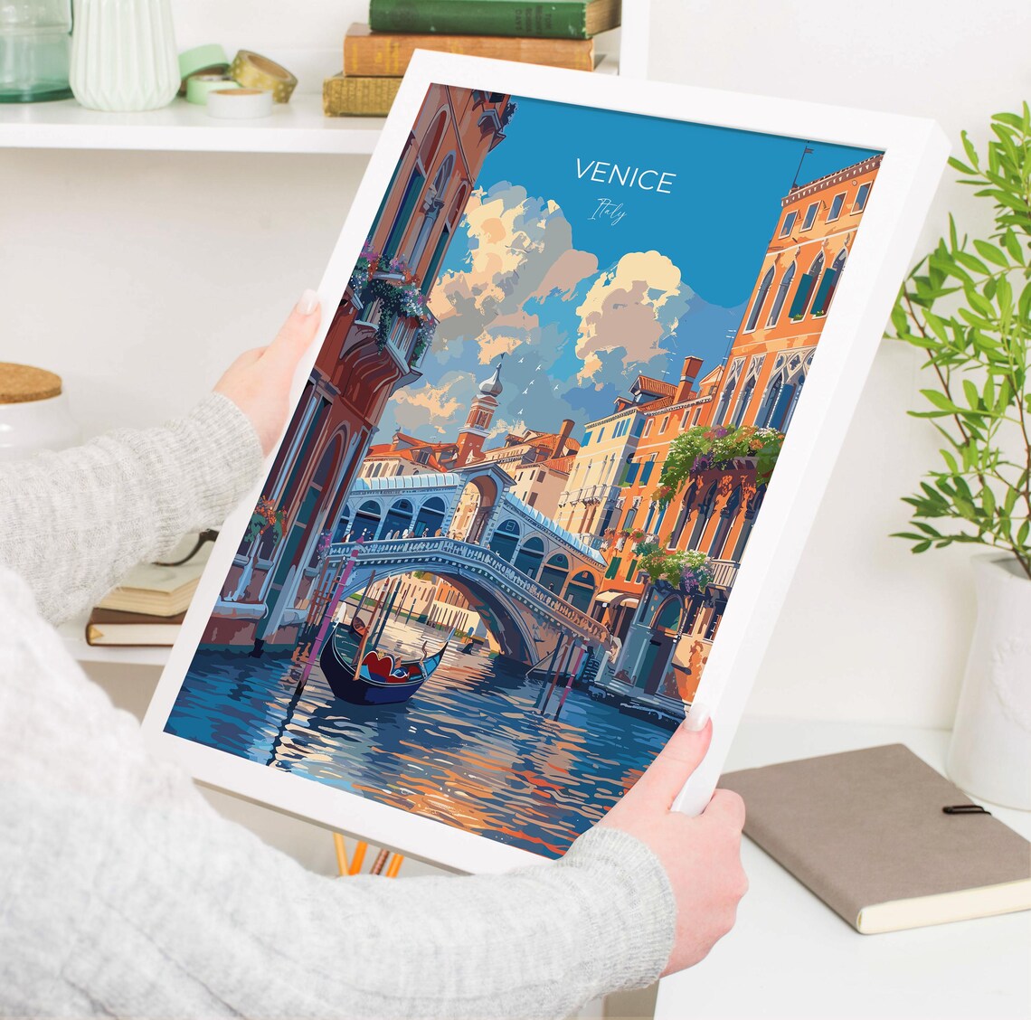 Venice Italy City Art Lovers Gift Travel Poster - Image 3