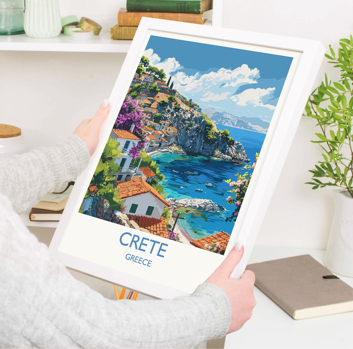 Crete Travel Poster, Greece Island Wall Print - Image 3