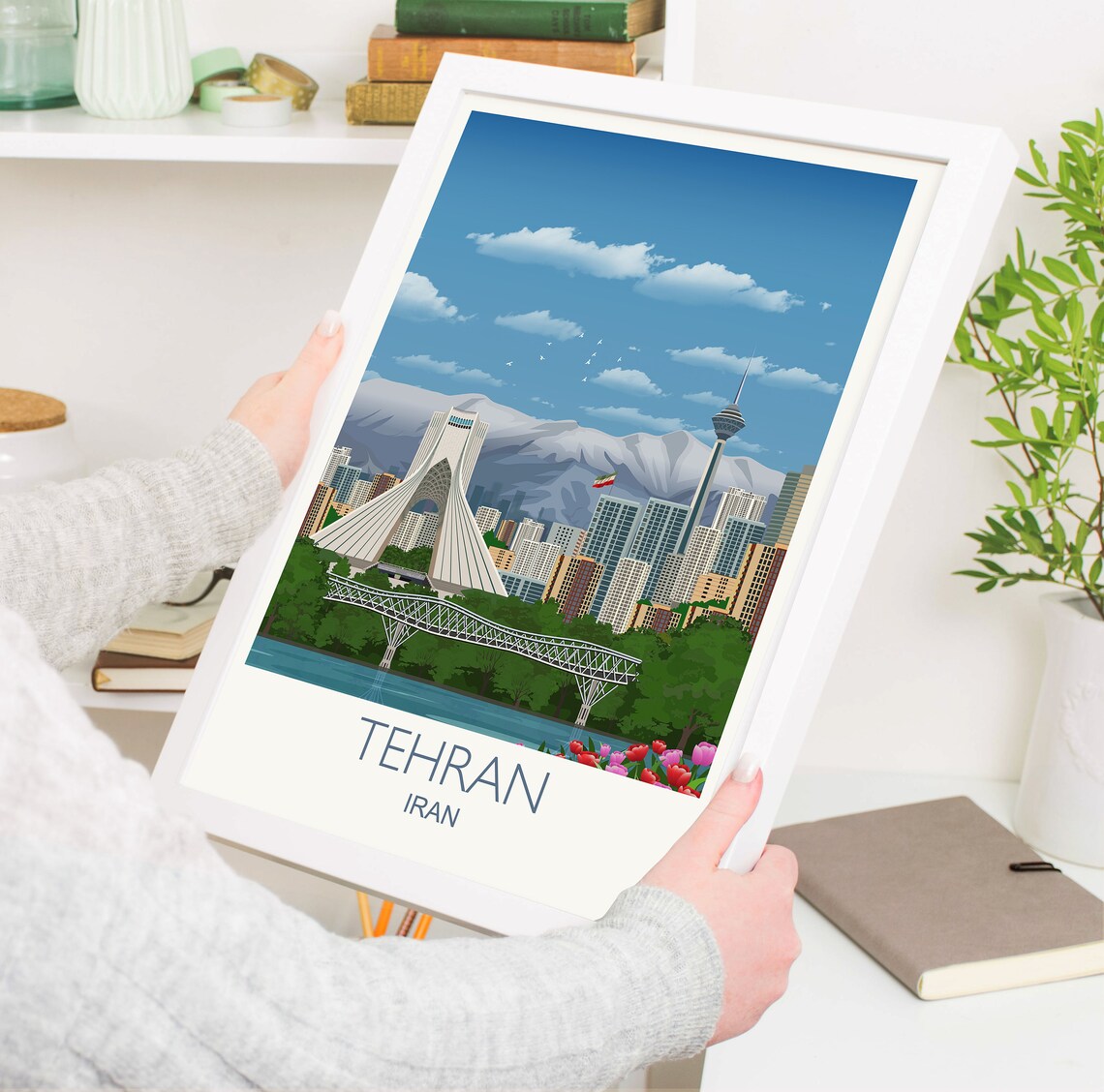 Tehran Travel Poster, Iran Travel Poster Print - Image 5