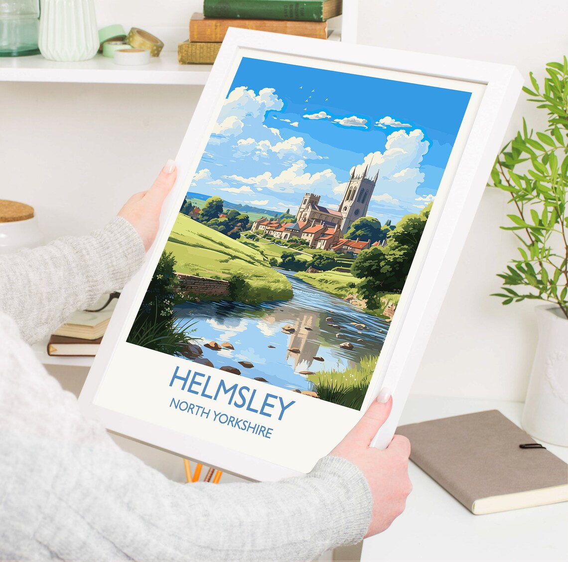 Helmsley Yorkshire Travel Poster, North Yorkshire - Image 5