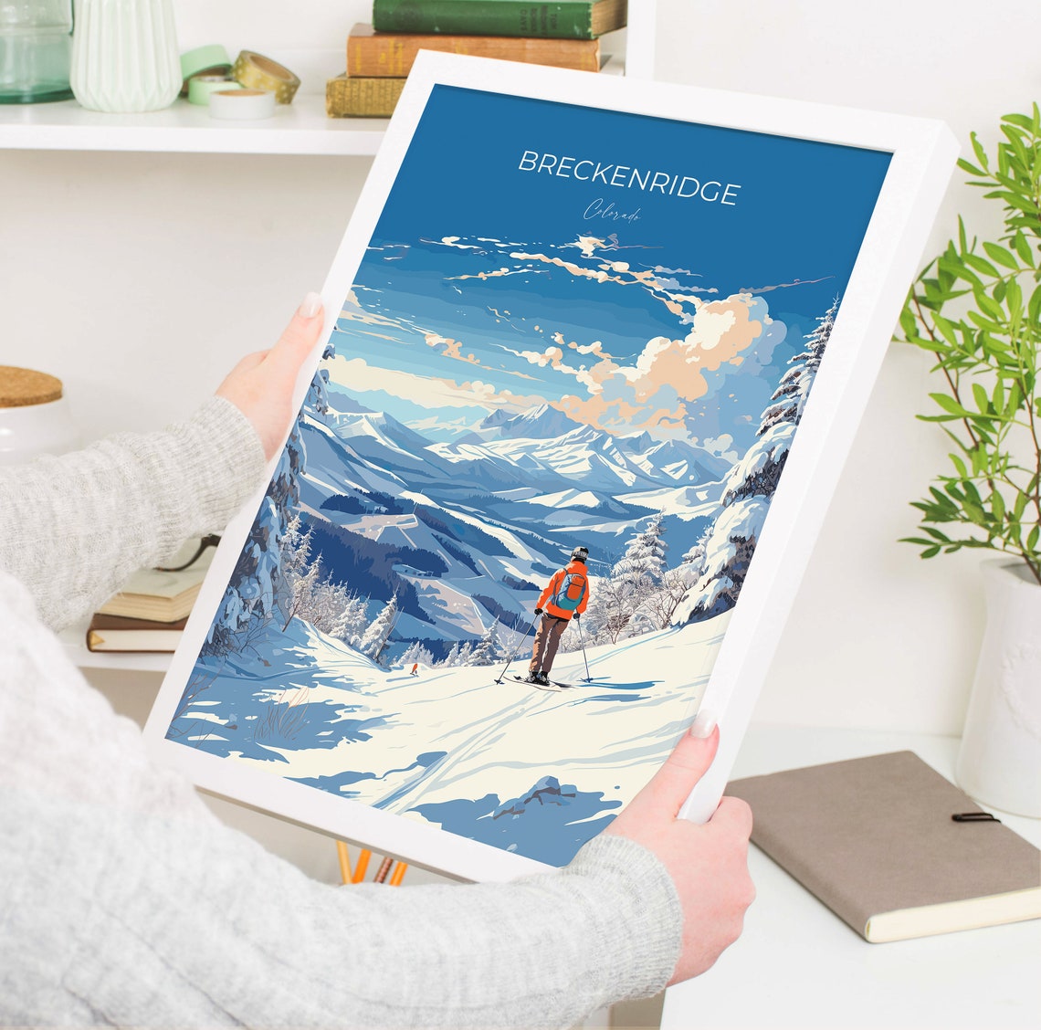 Breckenridge Travel Poster Wall Art Travel Print Of Breckenridge Colorado Usa Breckenridge Art Lovers Gift - Image 5