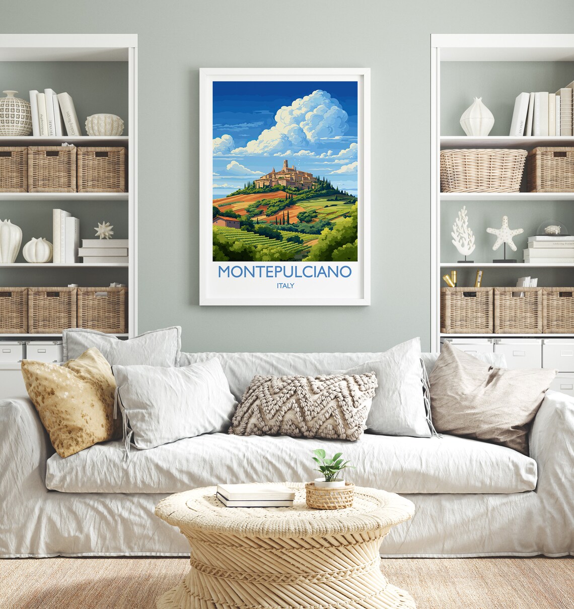 Montepulciano Travel Poster, Italy Art Print - Image 4