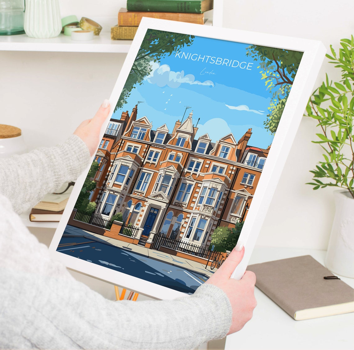 Knightsbridge Travel Poster Wall Art Travel Print Of Knightsbridge London Poster Knightsbridge Gift Art London Art Lovers Uk Travel Gift - Image 5