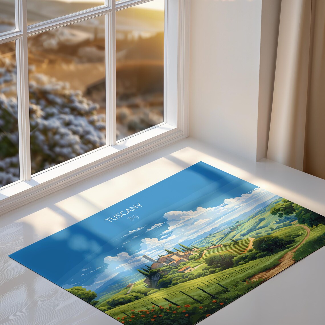 Tuscany Travel Poster, Italy Landscape Art Print - Image 2