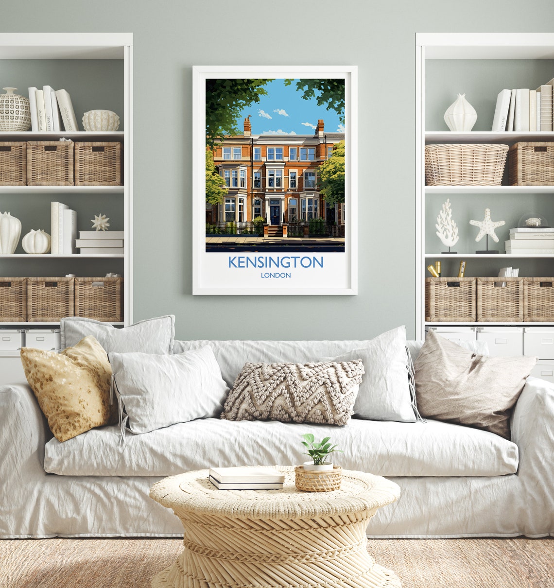 Kensington Travel Poster Travel Print Of Kensington London Poster Kensington Gift Kensington Art London Art Uk Travel Gift - Image 4