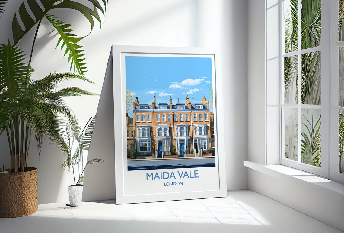 Maida Vale Travel Poster Travel Print Of Maida Vale London Poster Maida Vale Art Gift London Art Lovers Uk Travel Gift - Image 3
