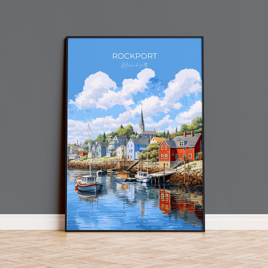 Rockport Massachusetts Travel Poster Print