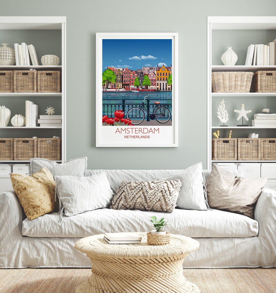 Amsterdam Travel Print Netherlands Wall Art Print - Image 2