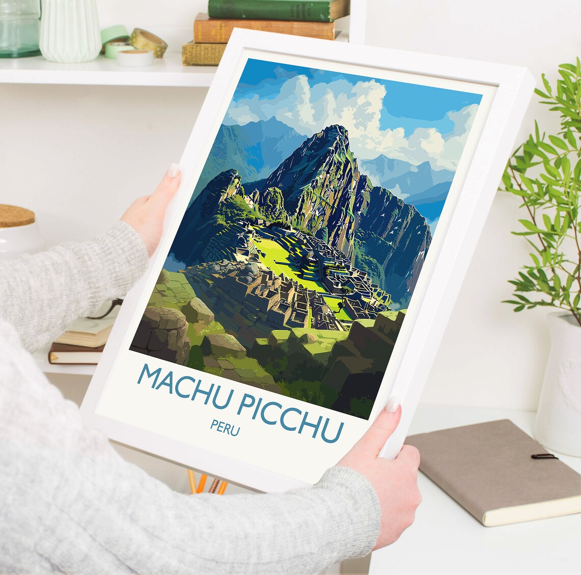 Machu Picchu Travel Poster, South America Art Print - Image 5