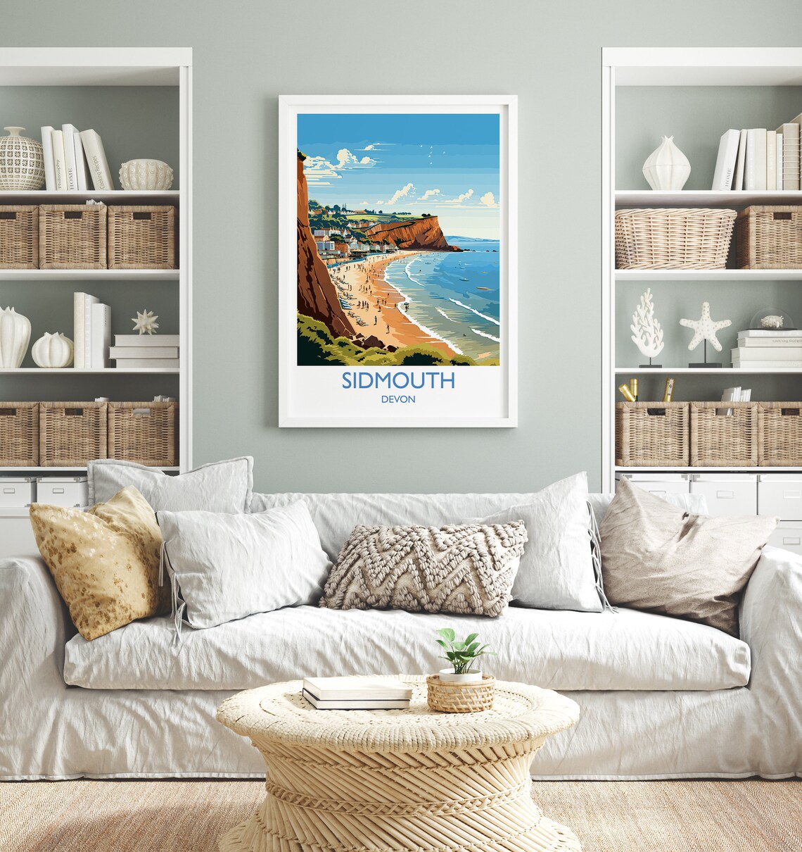Sidmouth Travel Poster, England Devon Place Art Print - Image 4