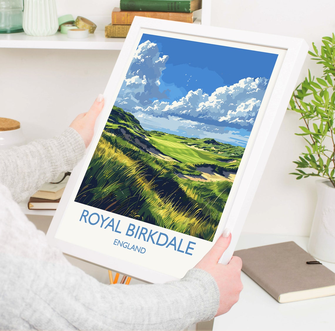 Royal Birkdale England Links Golf Course Dunes Vintage Poster - Image 5