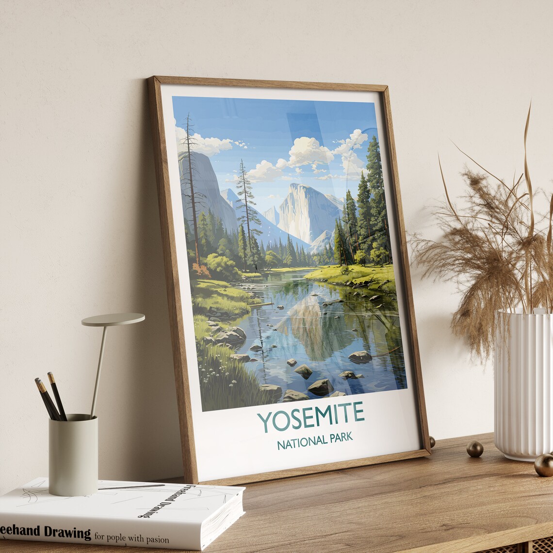 Yosemite National Park Travel Poster, Colorado USA - Image 2
