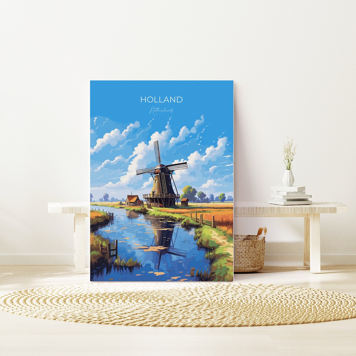 Holland Travel Poster, Netherlands Travel Art Print - Image 2