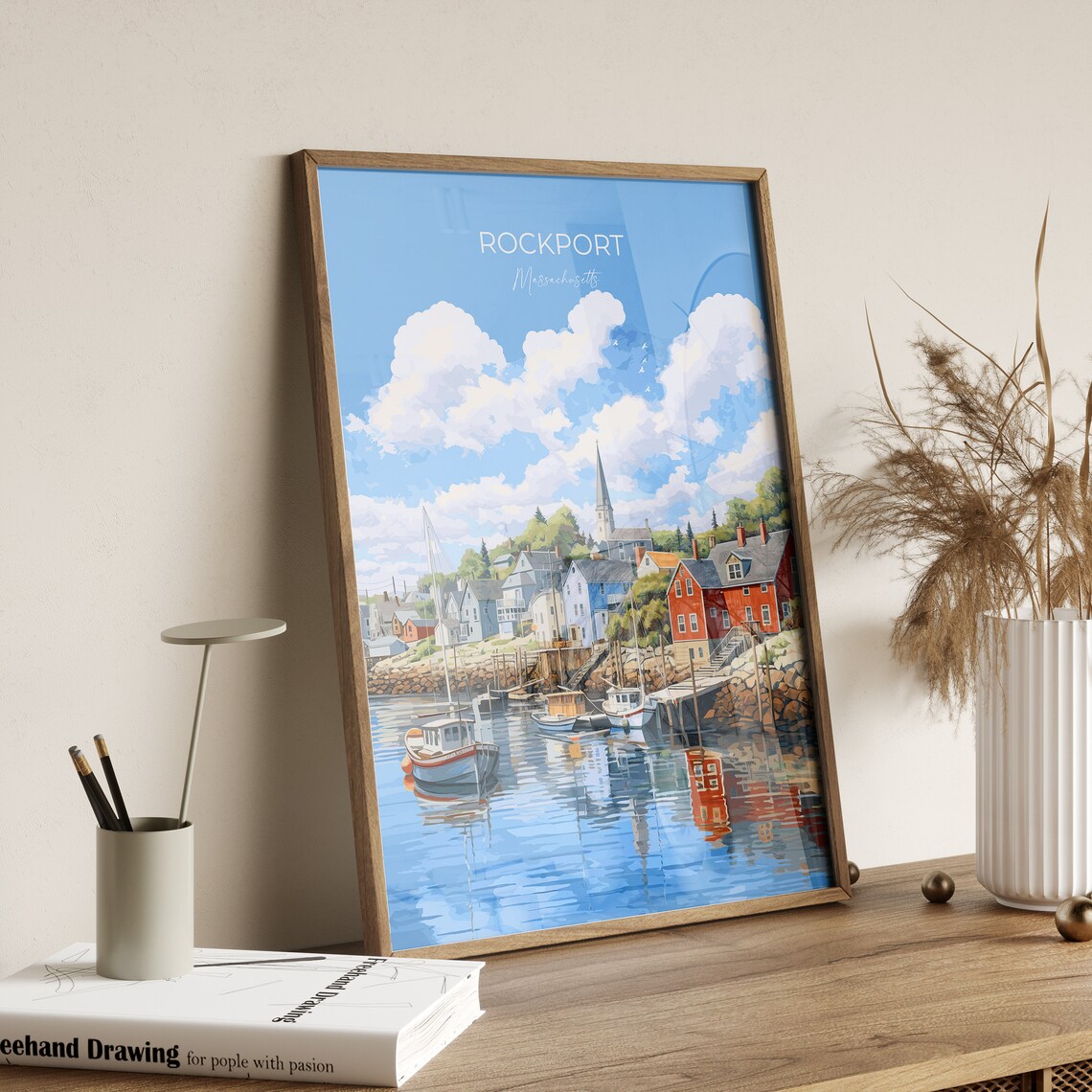 Rockport Massachusetts Travel Poster Print - Image 3