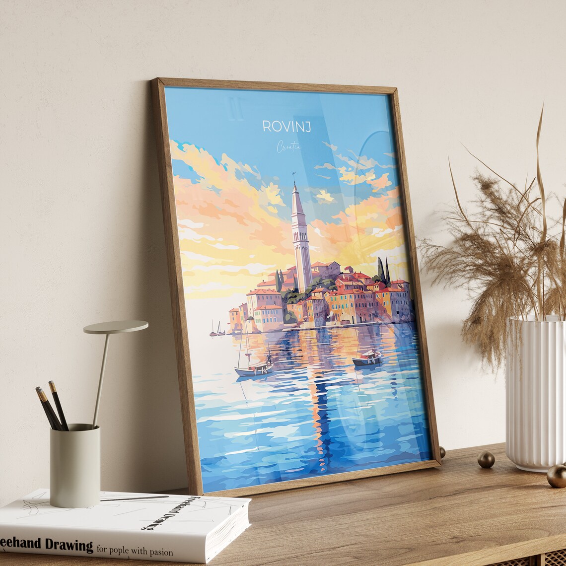 Rovinj Travel Poster, Croatia Travel Art Print - Image 2