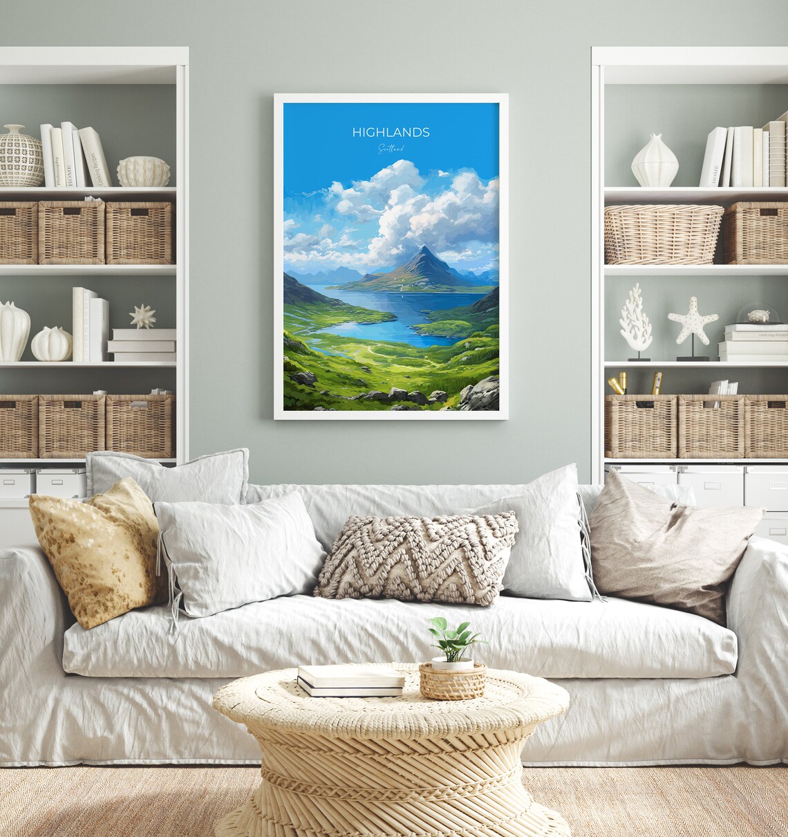 Highlands Travel Poster, Scotland Wall Art Print - Image 4
