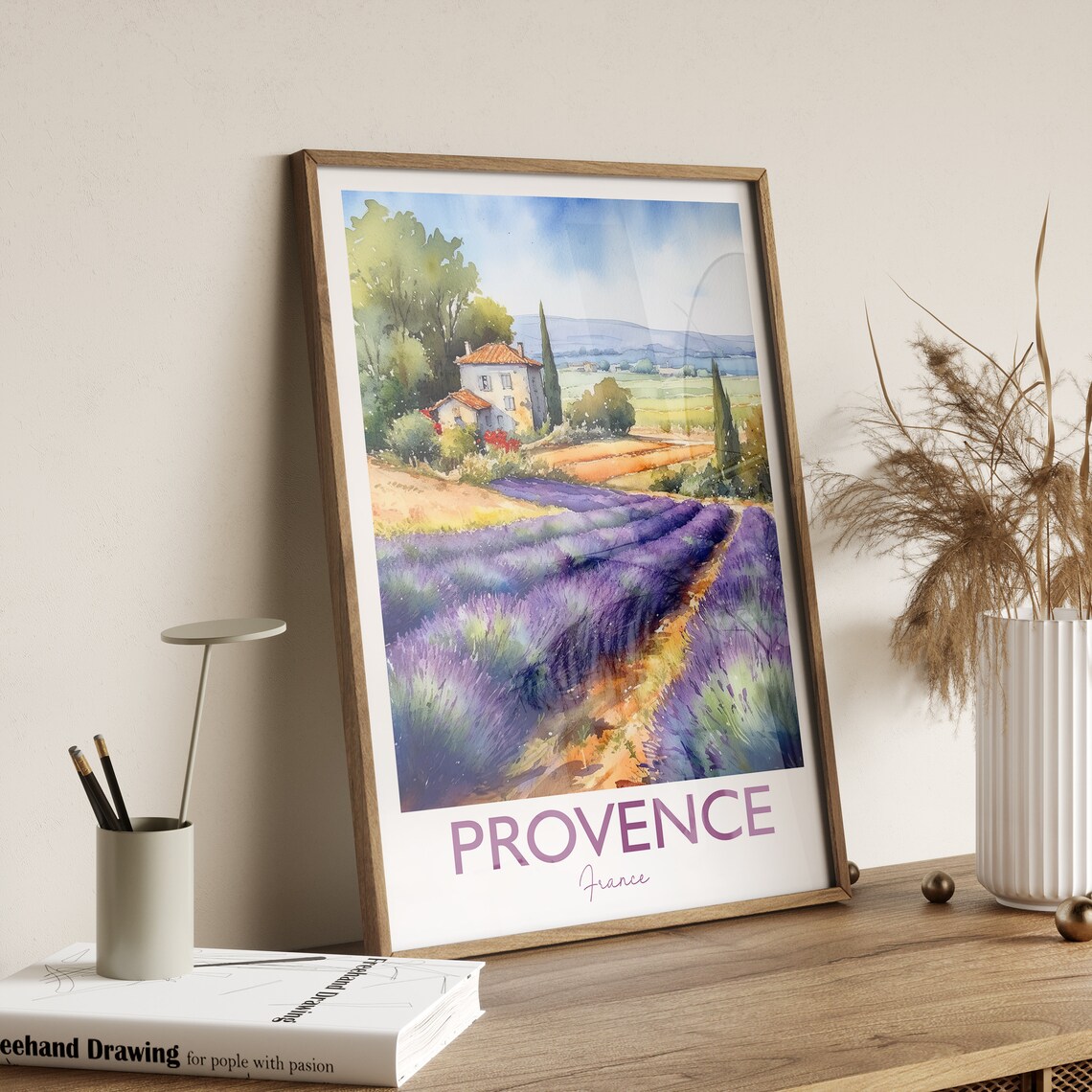 Provence Travel Print Travel Poster Of Provence France Provence Gift Travel Watercolour Gift - Image 4