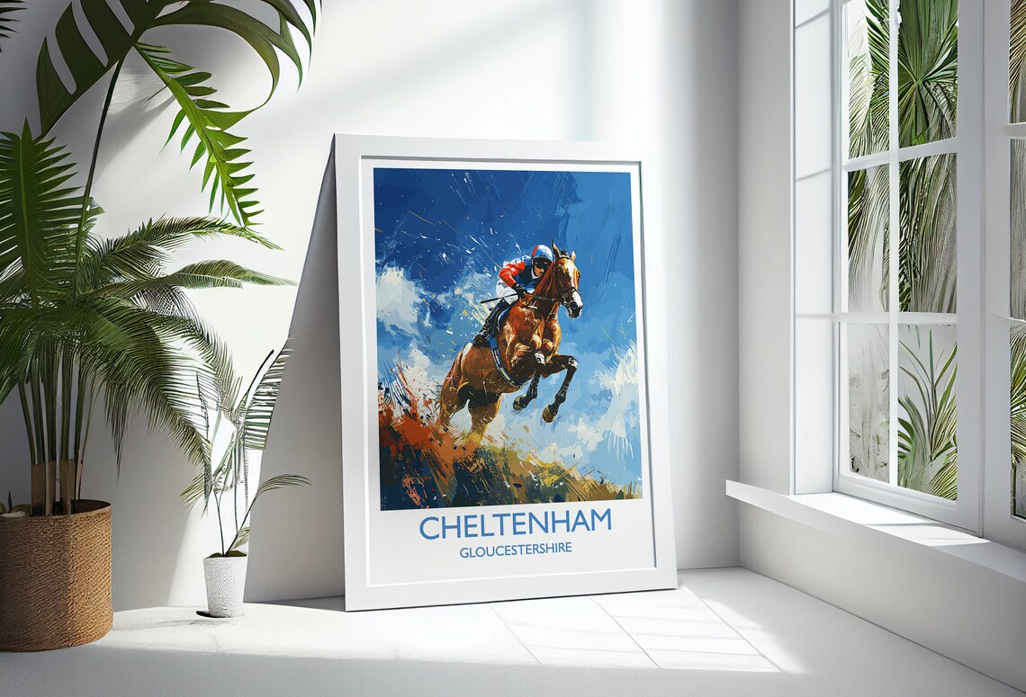 Cheltenham Travel Poster, Gloucestershire England Art Print - Image 3
