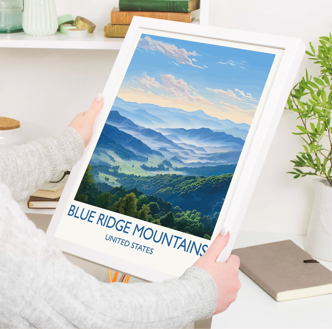 Blue Ridge Mountains Travel Poster, Appalachian USA - Image 5