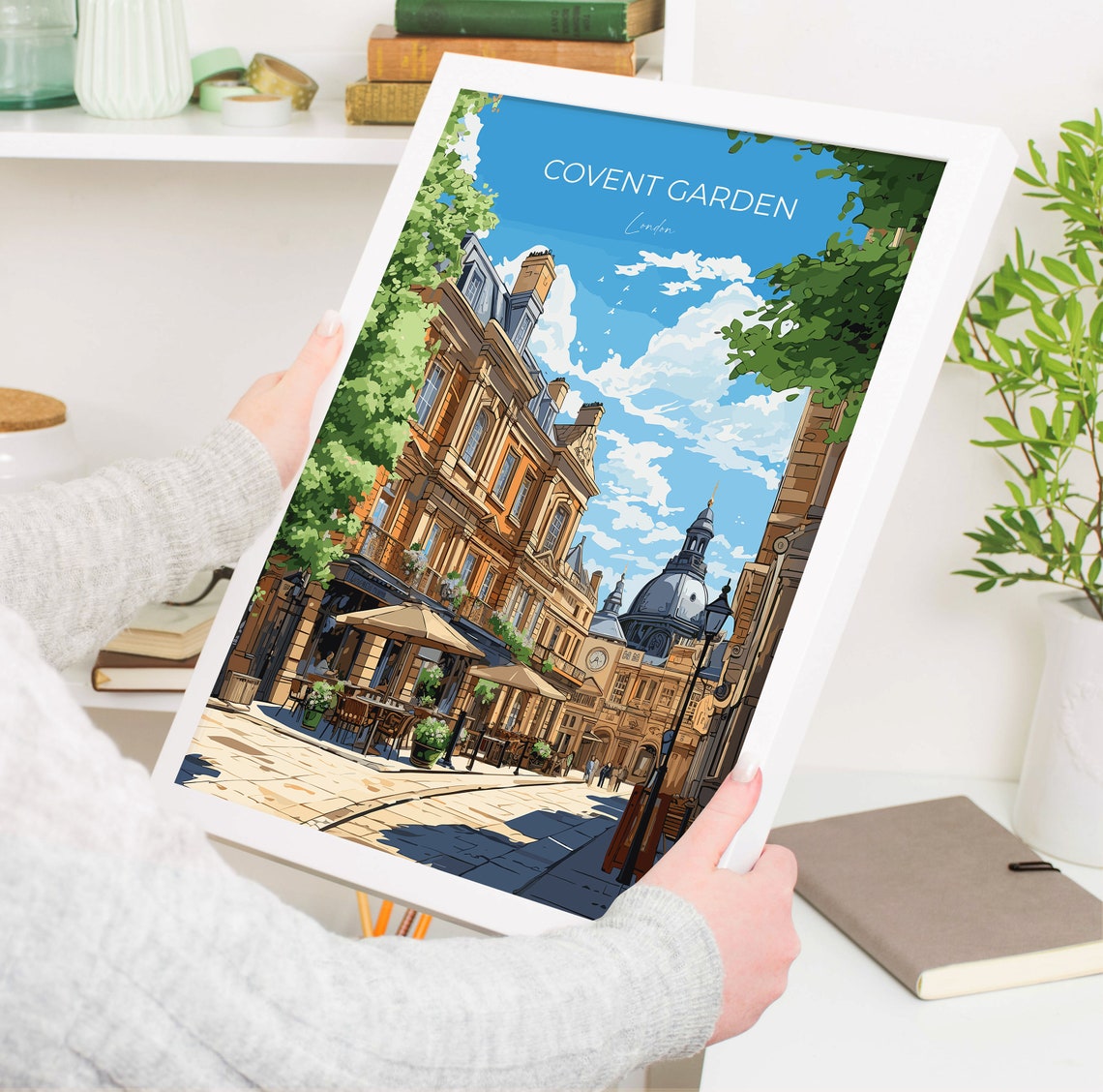 Covent Garden Travel Poster Wall Art Travel Print Of Covent Garden London Poster Covent Garden Gift Covent Garden Art Lovers Gift - Image 5