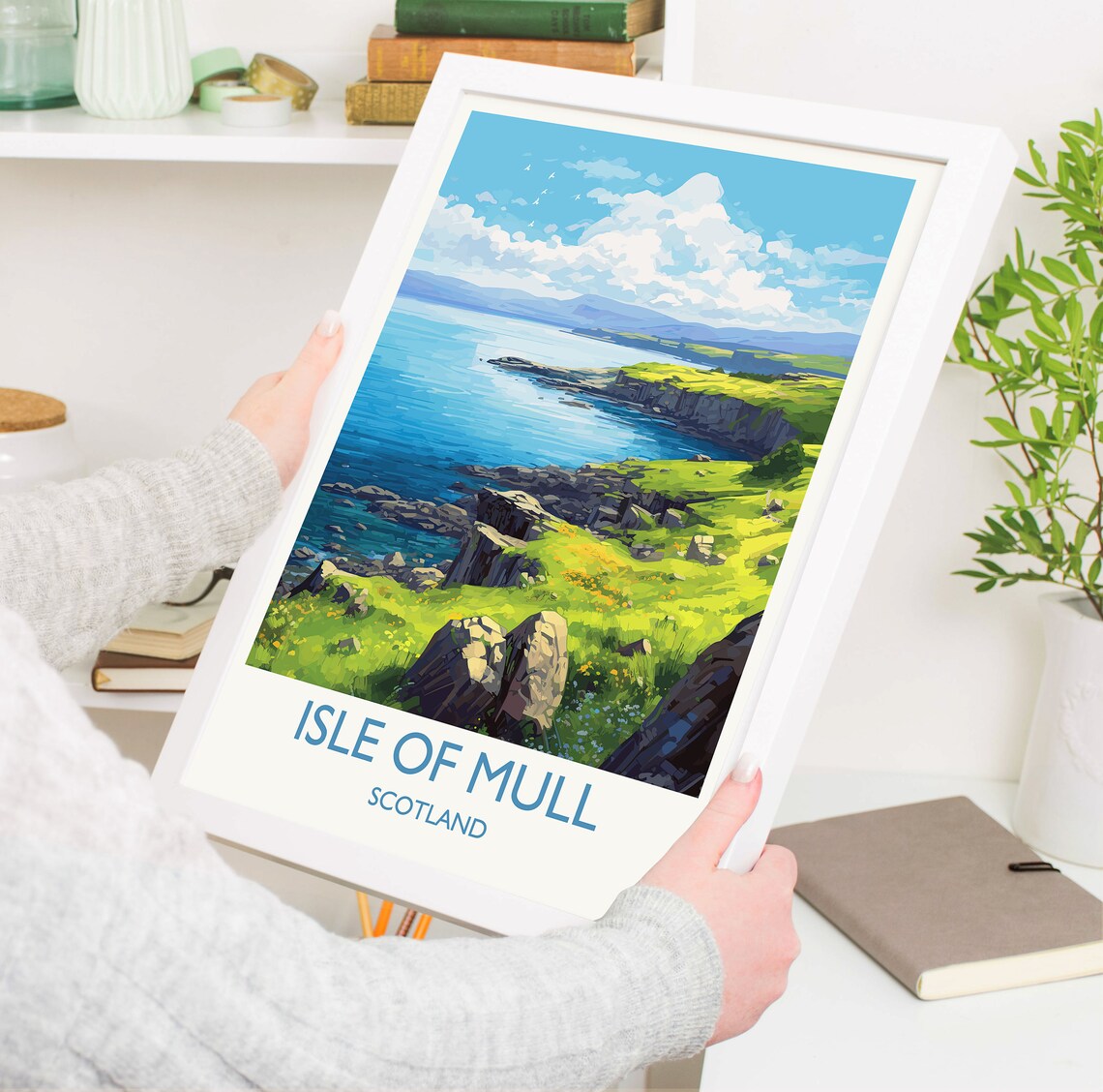 Isle of Mull Travel Poster, Scotland Wall Art - Image 5