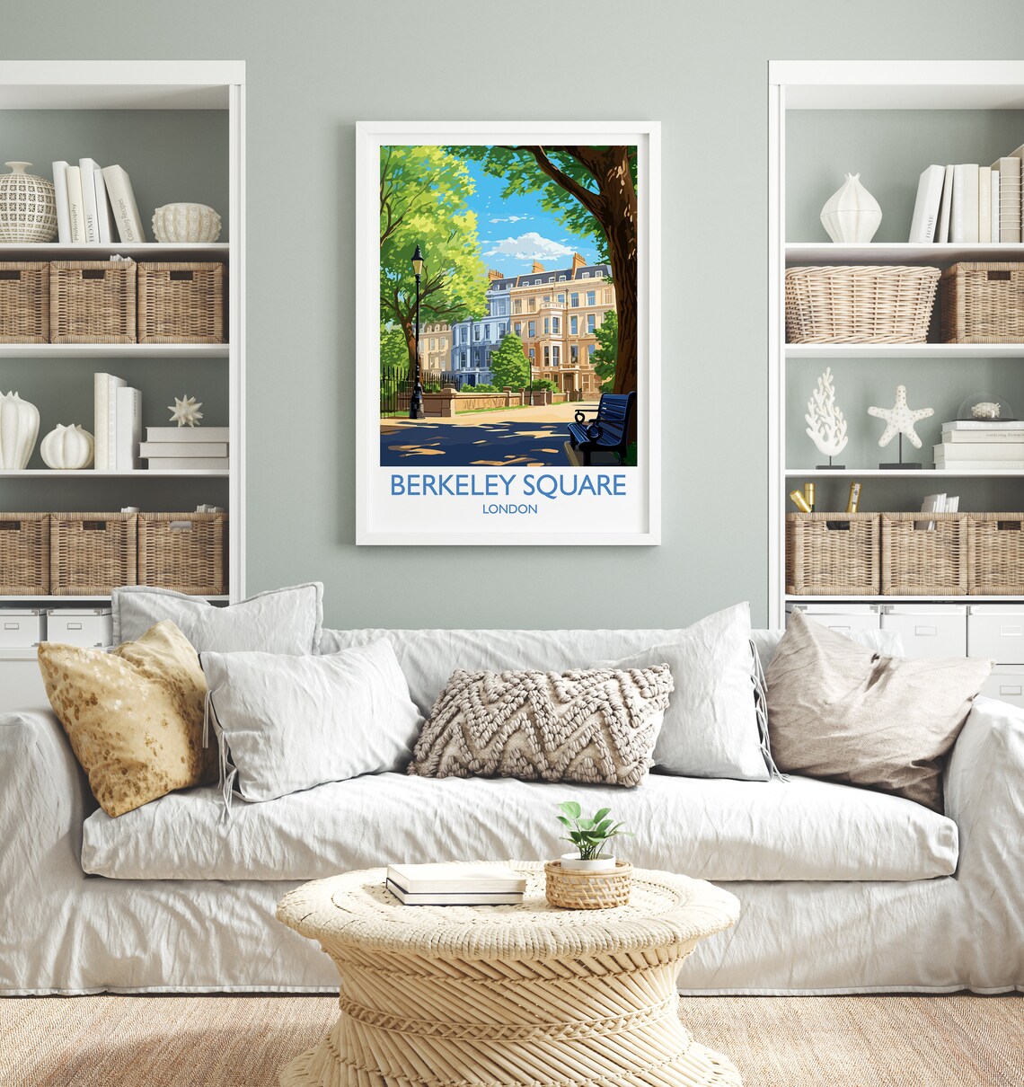 Berkeley Square London Travel Poster Art Print - Image 4