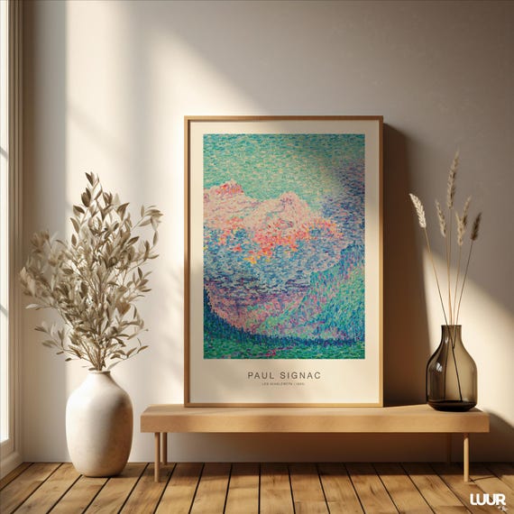 Abstract Wall Art Colorful Textured Landscape Print Modern Poster For Home Decor Instant