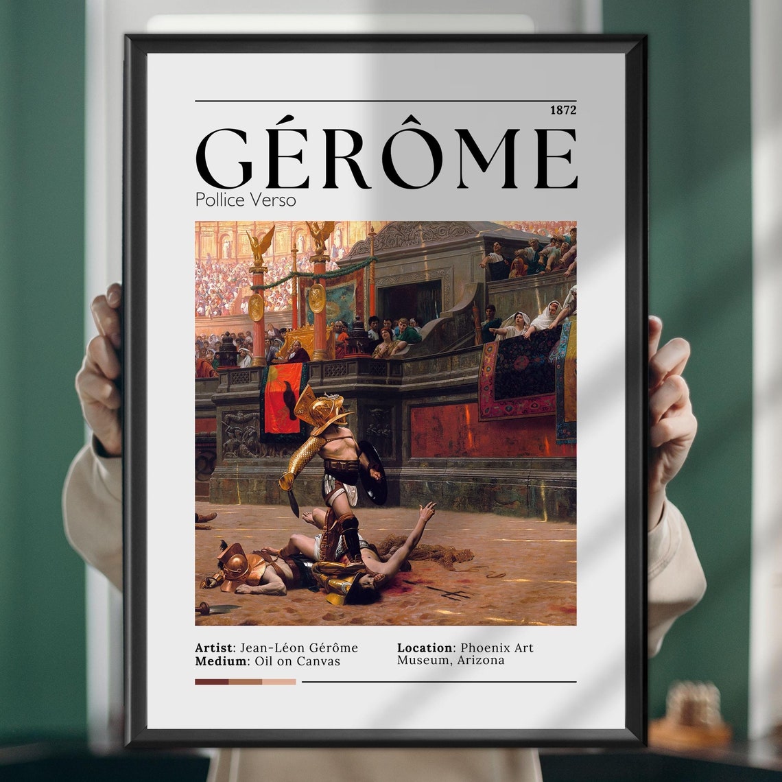 Jean Leon Gerome Pollice Verso 1872 Roman Gladiator Museum Art Print