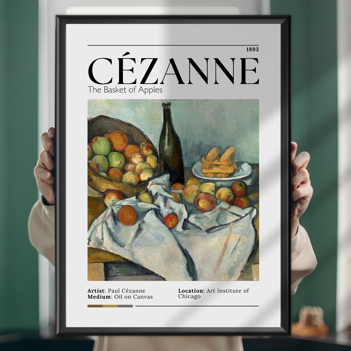 Cezanne The Basket of Apples 1893 Still Life Exhibition Poster
