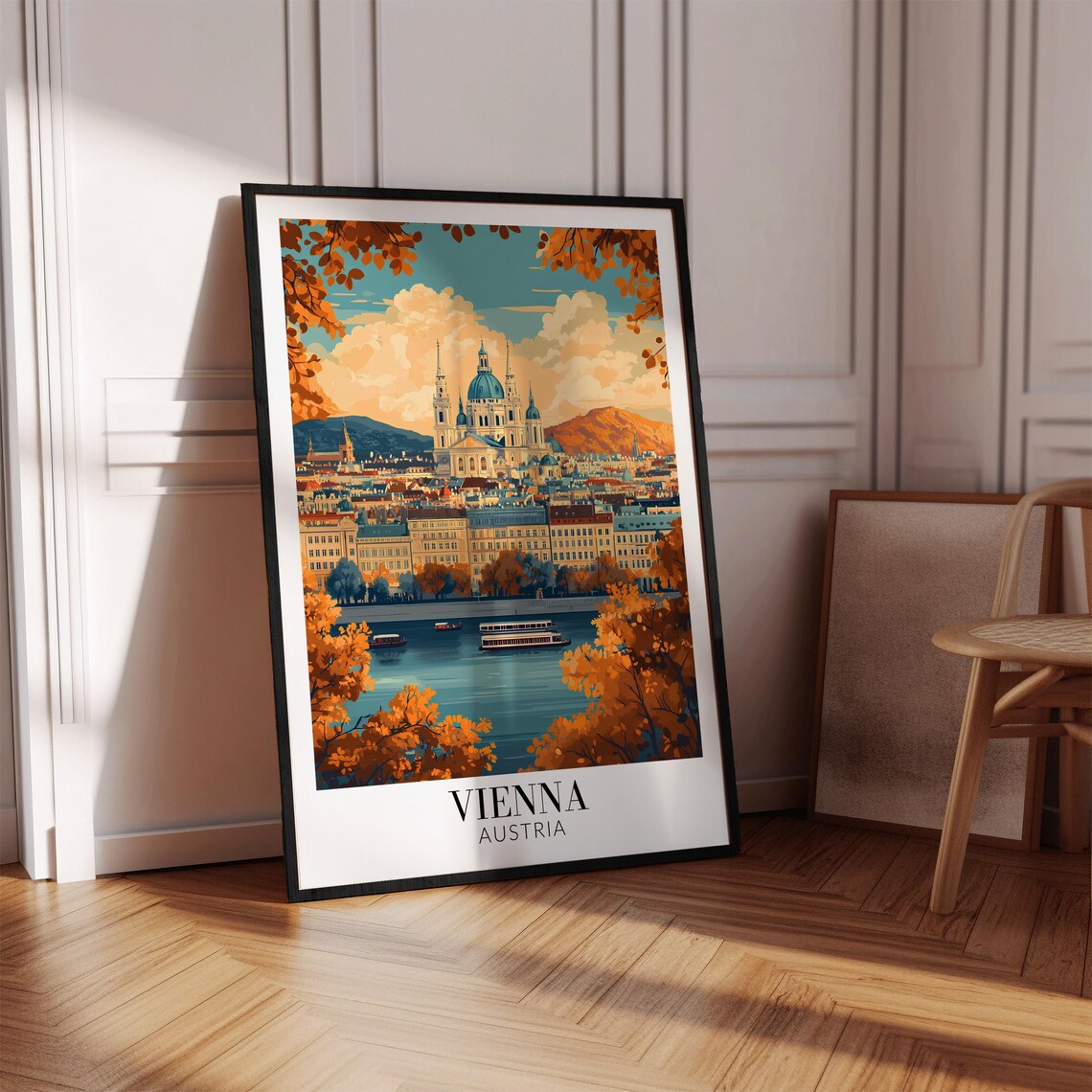 Vienna Vintage Travel Poster, Europe Wall Art - Image 3