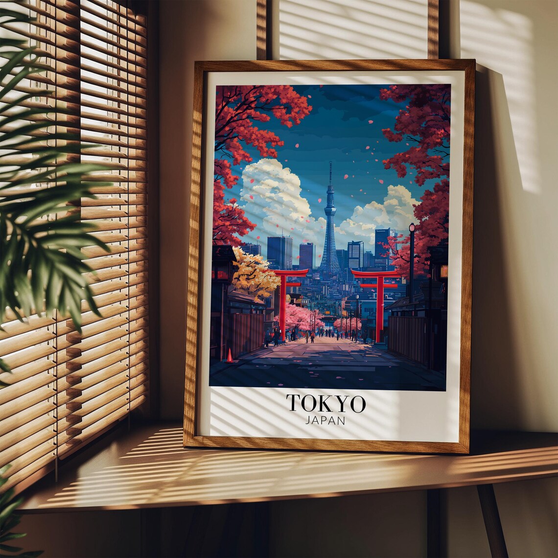 Tokyo Japan Travel Poster, Asian Wall Decor - Image 4