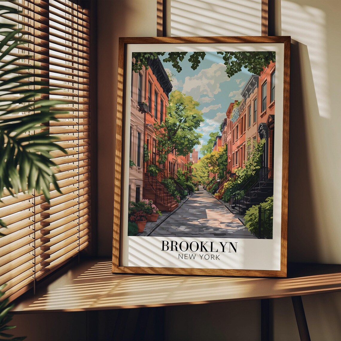 Brooklyn New York Travel Poster, Wall Hanging - Image 3