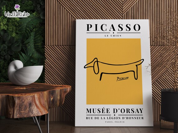 Picasso Dachshund Print Picasso Dog Picasso Inspired Art Picasso Print Exhibition Pablo Picasso Poster Museum Poster Picasso Original